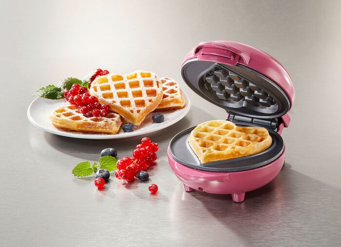 Mini-Waffeleisen mit Antihaftbeschichtung 
