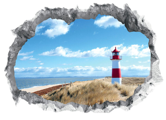 3D-Wand-Tattoo Leuchtturm 