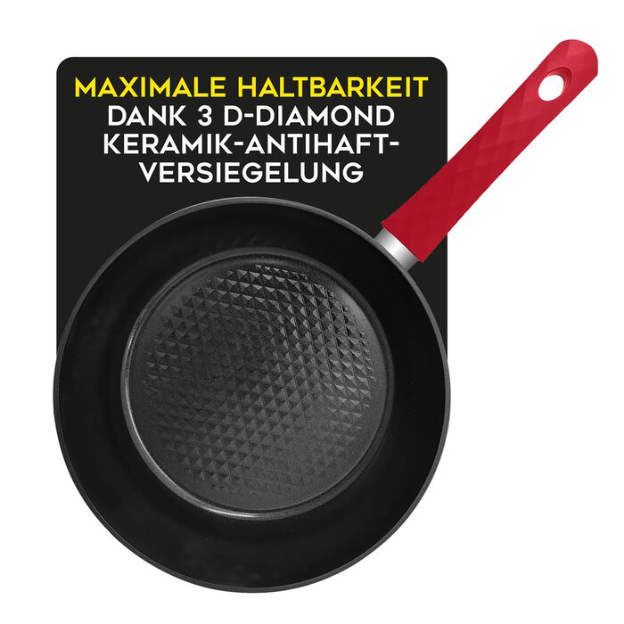 &bdquo;Hyperflon Diamant&reg;&ldquo; Pfannen-Set aus Aluminium 