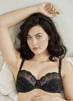 Felina Conturelle-B&uuml;gel-BH mit Stickereispitze SCHWARZ