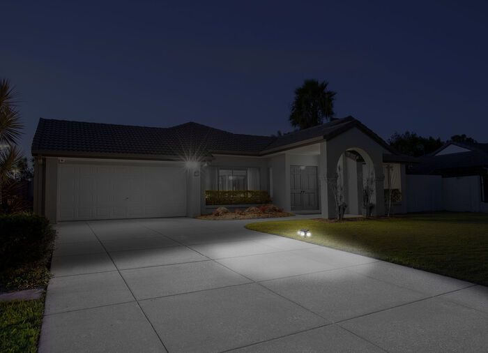 LED-Strahler Panta Trio Solar 