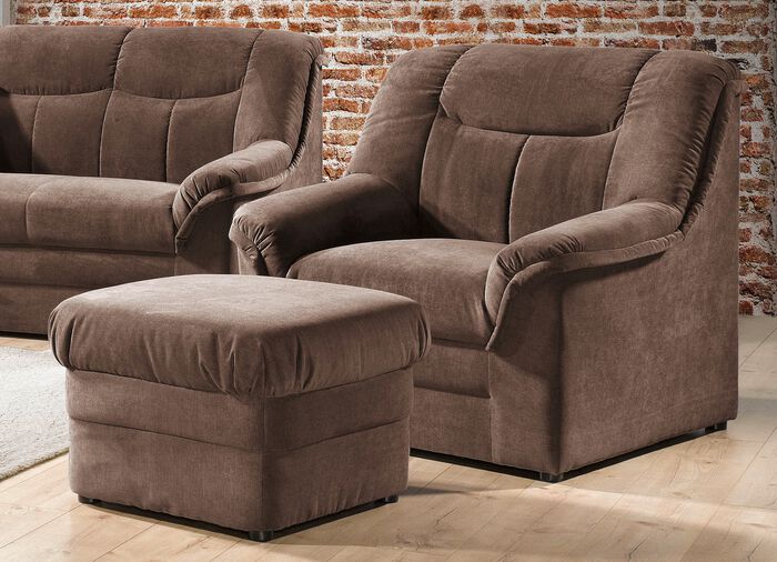 Frei im Raum aufstellbare Polsterm&ouml;bel BRAUN