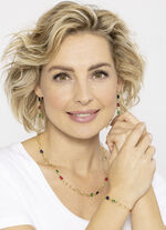 Farbenfrohe Eleganz: Halskette mit Quarzen in verschiedenen Farben 