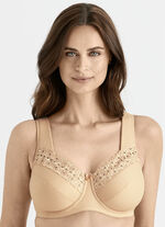 Miss Mary Bügel-BH mit hübscher Stickerei BEIGE