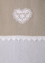 Raffgardinen-Garnitur in Leinenoptik 