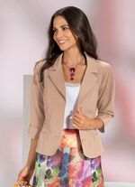 Blusenblazer mit Baumwolle TAUPE