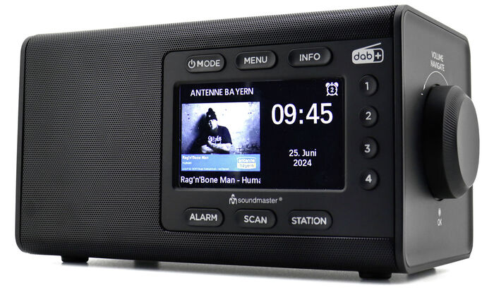 "soundmaster" Digitalradio mit DAB+ SCHWARZ