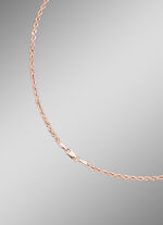 Stilvolle Kordel-Halskette in Roségold 