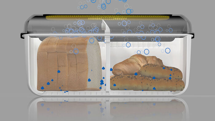 Tupperware BreadSmart Brotbehälter WEISS-SCHWARZ