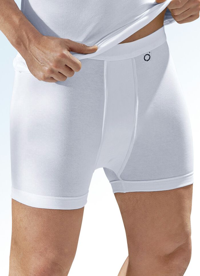 Pfeilring Dreierpack Unterhosen aus Feinjersey, weiß 