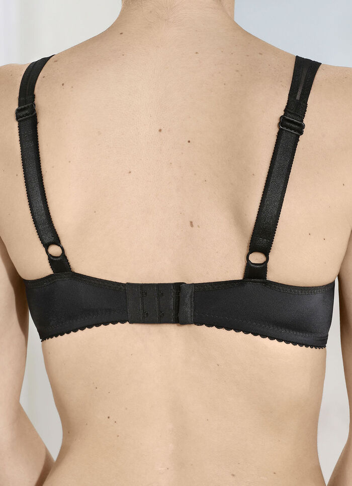 Laurina Bügel-BH mit Elastikspitze 