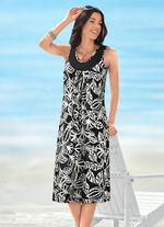 Kleid mit farbbrillantem Druckdessin 