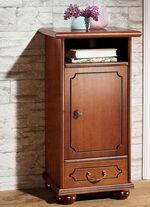 Kommode, 1-t&uuml;rig, mit detailreichen Schnitzereien NUSSBAUM