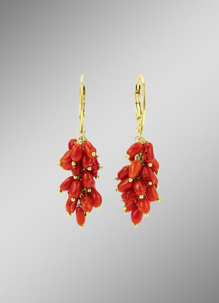 Ohrringe mit Korallen 
