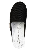 Laurina, Zweierpack, klassische Damen-Hausschuhe, Weite G, aus Mesh-Material 1X BORDEAUX, 1X SCHWARZ