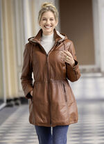 Lederkurzmantel von „Cabrini“ 