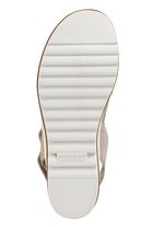 Waldl&auml;ufer, bequeme Damen-Sandalen, Weite H, mit herausnehmbarem Fu&szlig;bett BEIGE