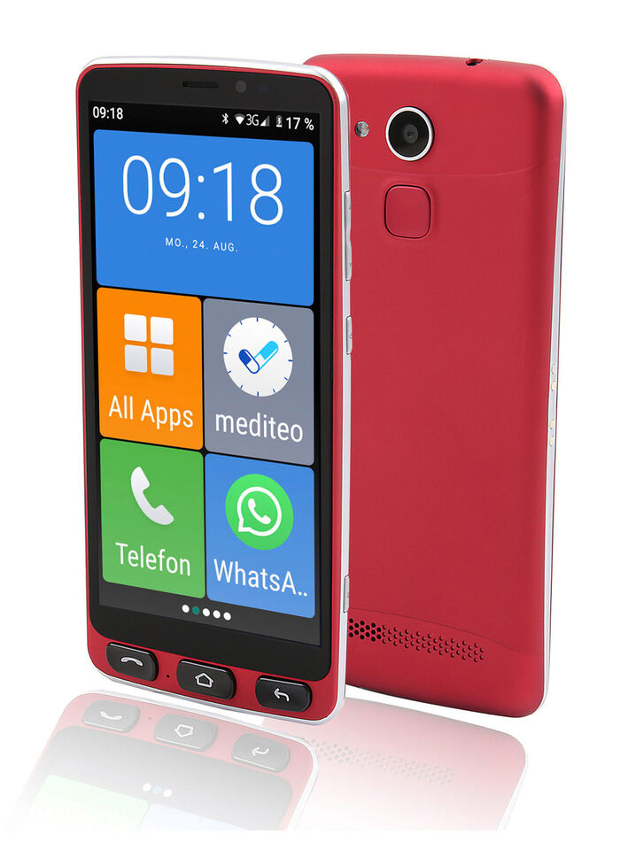 Seniorengerechtes Smartphone Olympia NEO ROT