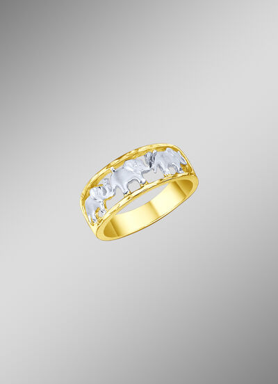 Damenring Elefantenreihe 