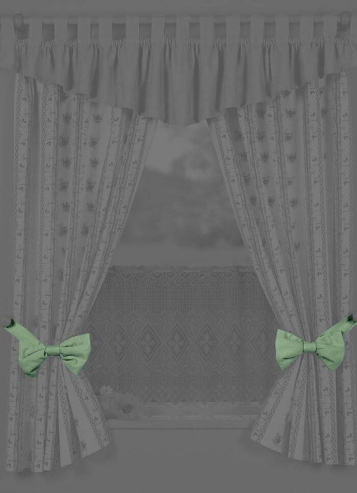 Dekorative Schleifen-Raffhalter, 2er-Pack GRÜN