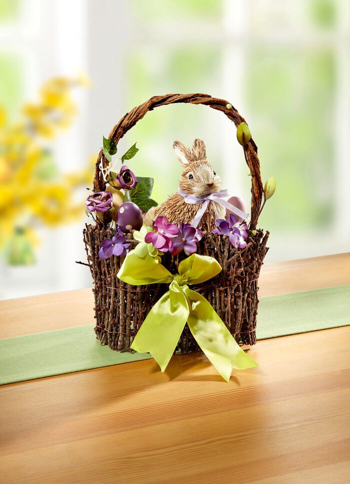 Hasenkorb aus Reißig 