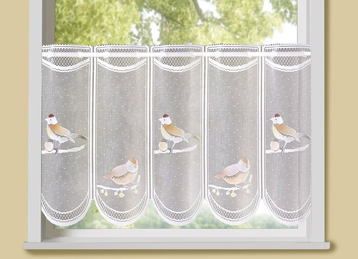 Handcolorierter Kurzstore mit Stangendurchzug 