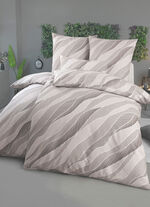 Bettwäsche-Garnitur in Flanell-Qualität BRAUN