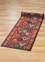 Gewebte L&auml;ufer in Wunschl&auml;nge ROT