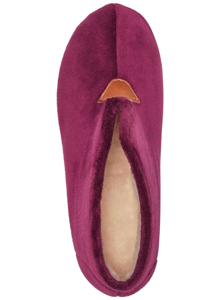 Laurina Hausschuh aus samtigen Textilmaterial 