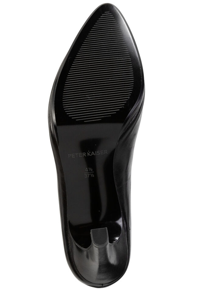 Peter Kaiser, elegante Damen-Pumps, aus Leder SCHWARZ