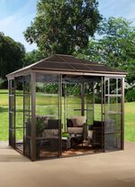 SOJAG Aluminium Pavillon Castel in edlem Bronzeton 