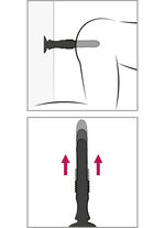 Massageger&auml;t mit Saugfu&szlig; und Sto&szlig;funktion 