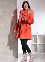 Kurzmantel mit größenverstellbarer Kapuze 