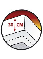 Luxuszwirn-Jersey-Spannbetttuch mit Elasthan ANTHRAZIT