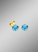 Ohrstecker mit Blautopas 