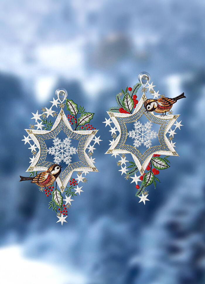 Fensterbild Stern, 2er-Set 