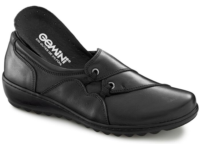 Gemini Slipper aus Rind-Nappaleder SCHWARZ