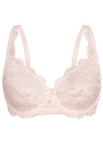 Sassa Zweierpack Bügel-BH aus Elastikspitze 1X BURGUND, 1X PUDER