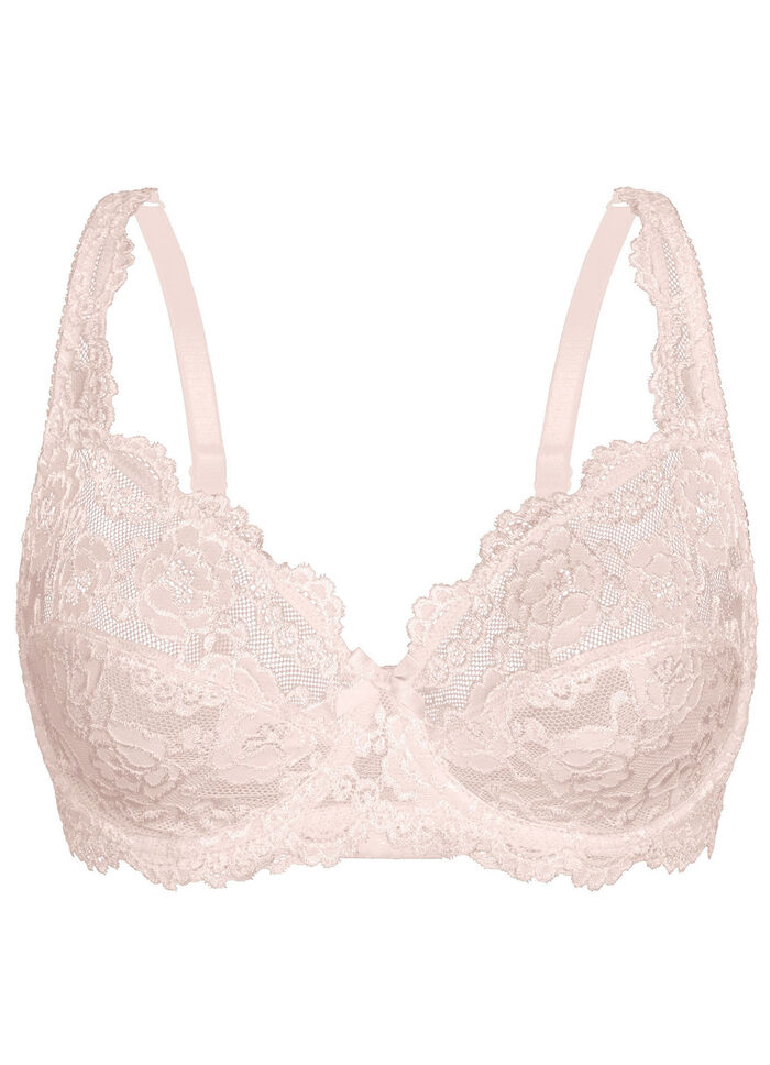 Sassa Zweierpack Bügel-BH aus Elastikspitze 1X BURGUND, 1X PUDER