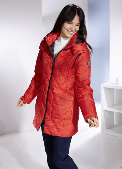 Jacke mit abnehmbarer Kapuze 