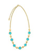 Schmuckset,  3-teilig, mit Kristallsteinen in T&uuml;rkis 