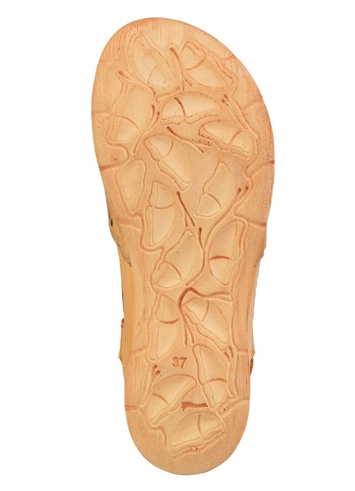 Gemini Sandale aus schattiertem Nappaleder mit Pr&auml;gung 