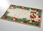 Fu&szlig;matte mit Weihnachtsranken-Motiv 