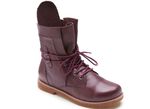 Andrea Conti Schn&uuml;r-Stiefelette aus weichem Nappaleder BORDEAUX