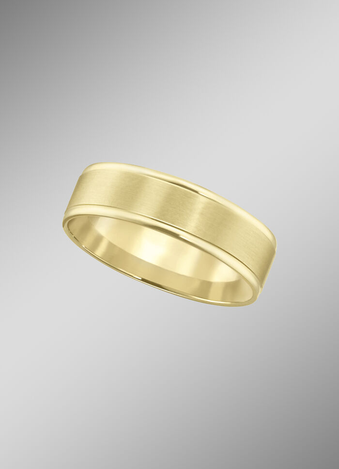 Breiter, massiver Trauring, glänzend/mattiert 