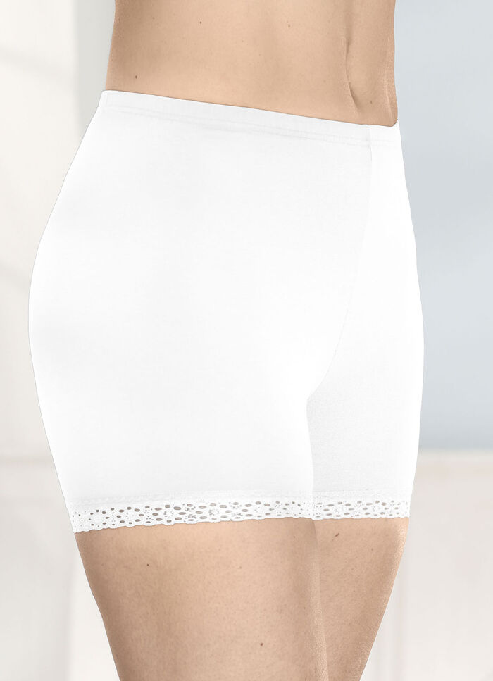 Dreierpack Pants mit Elastikspitze an den Beinabschlüssen 