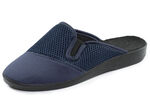 Leichte Herren-Hausschuhe, mit Gummizug MARINE