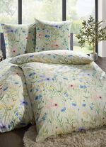 Beidseitig bedruckte Bettw&auml;sche-Garnitur mit Rei&szlig;verschluss 