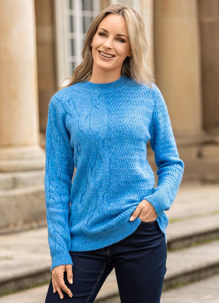 Pullover aus Melangegarn 