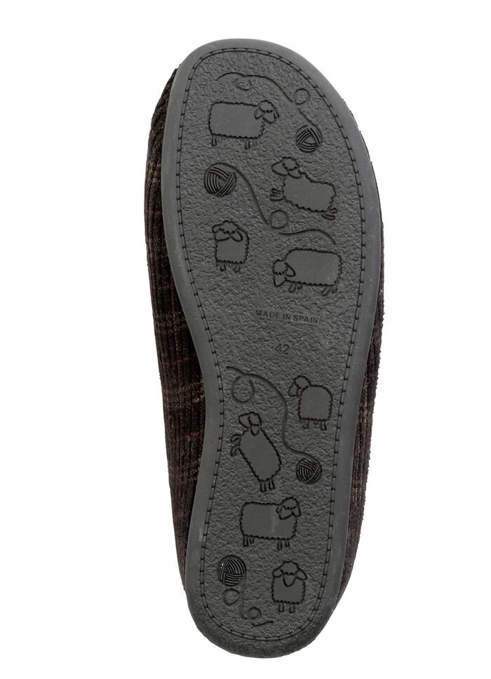 Textil-Pantoffel mit herausnehmbarem Fu&szlig;bett 